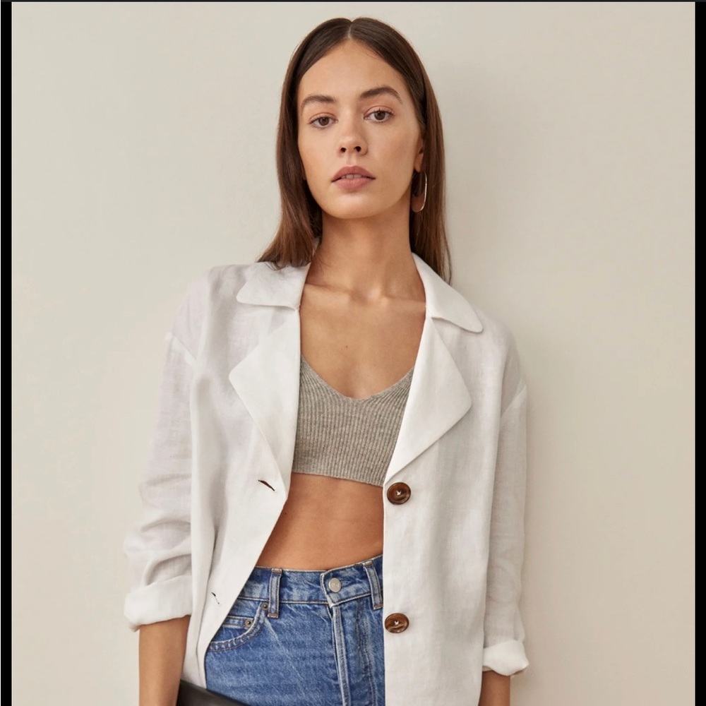 Reformation Alonso linen top